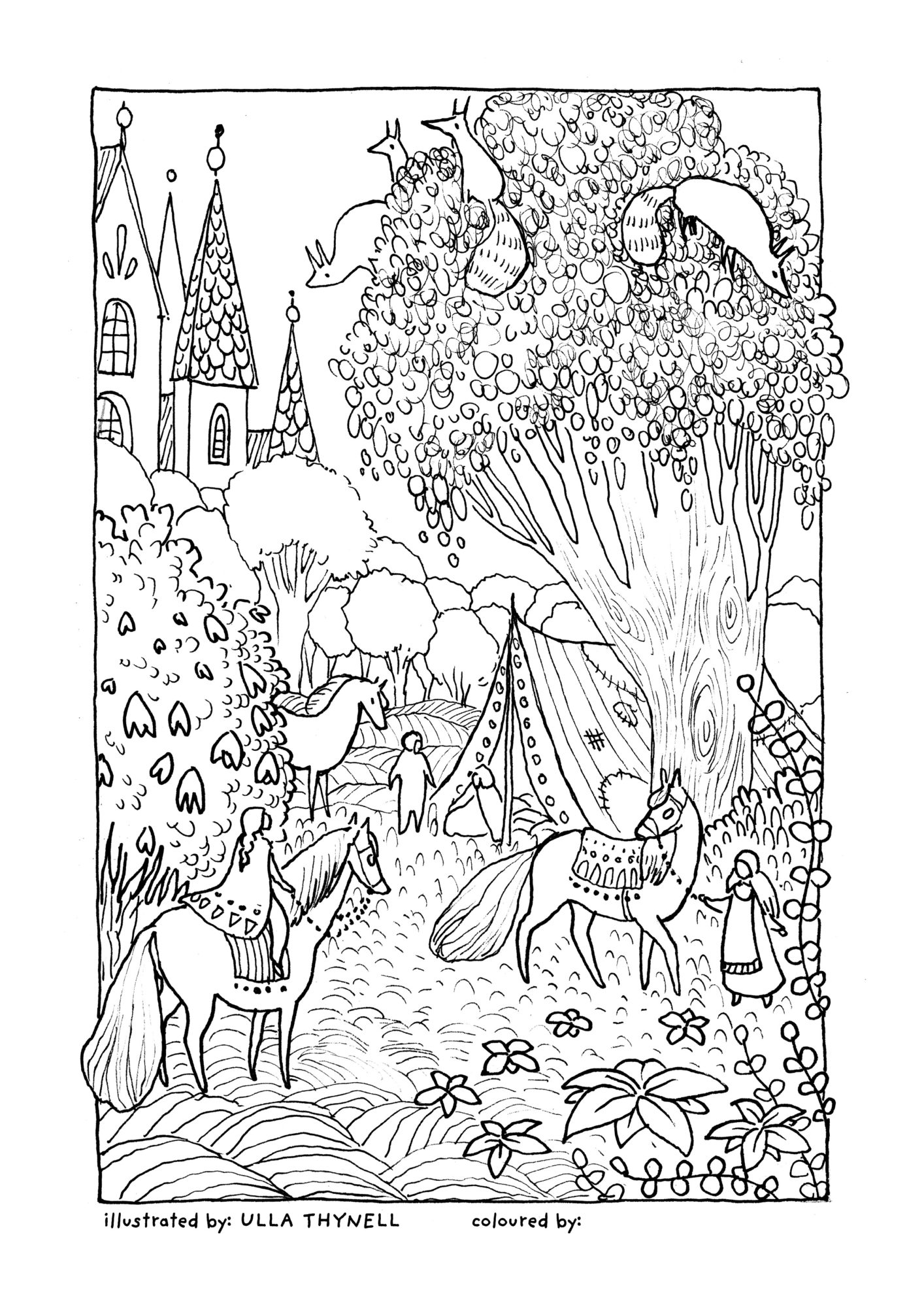 Free Colouring Pages Ulla Thynell